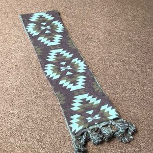 Mossimo Blue and Gray Scarf with tassels.